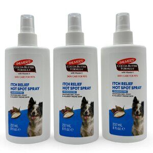 3 Pack Palmers Itch Relief Hot Spot Spray for Dogs 8 oz each Fragrance Free